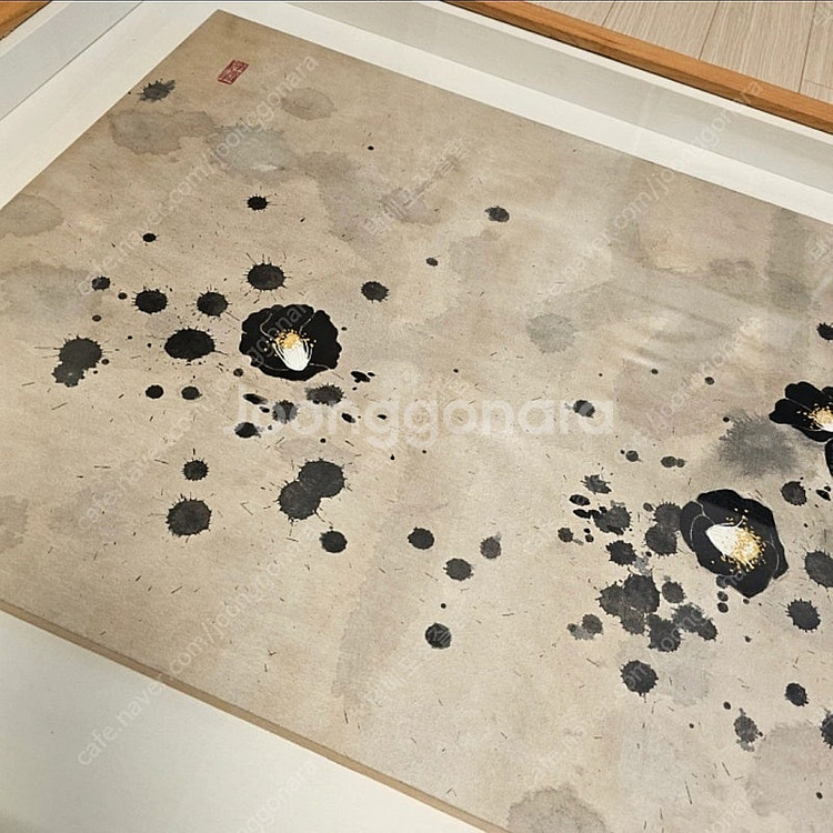 허달용 동백꽃 (동양화 미술품 그림 인테리어 거실액자)--4