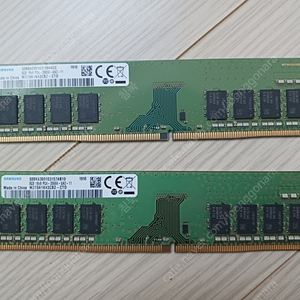 삼성전자 DDR4 8G PC4 21300 2666V 8gb×2개 팝니다