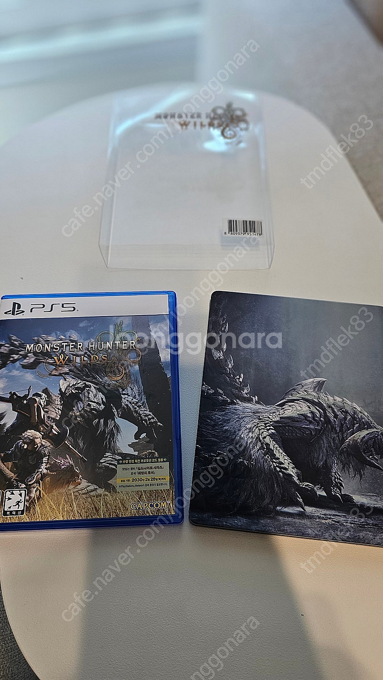 PS5 몬스터헌터 와일즈 (스틸북 포함) 판매 합니다--3