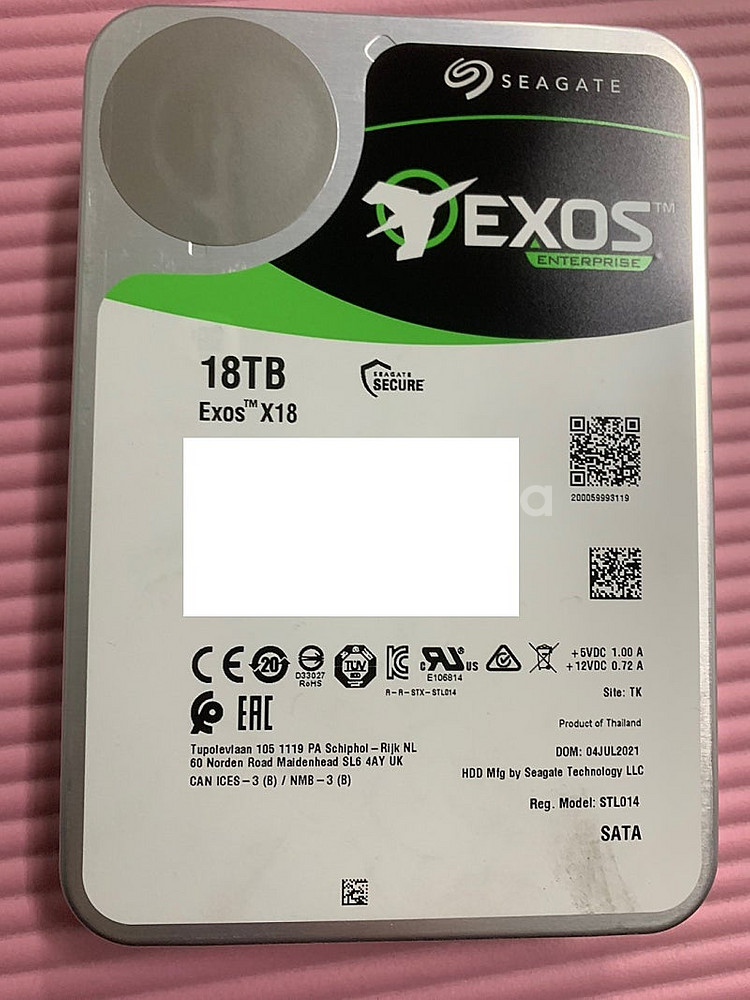 seagate exos 18tb 팝니다 (18테라 하드...--0