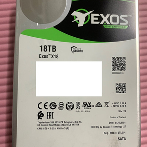 seagate exos 18tb 팝니다 (18테라 하드디스크)