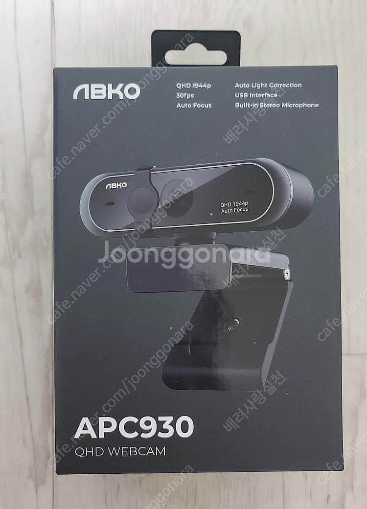 ABKO APC930 웹캠 미개봉 새제품 반값택포 4....--0