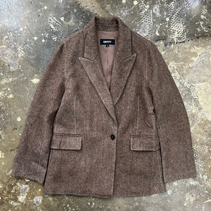 66) 한섬 DKNY 헤링본 자켓 마이 코트