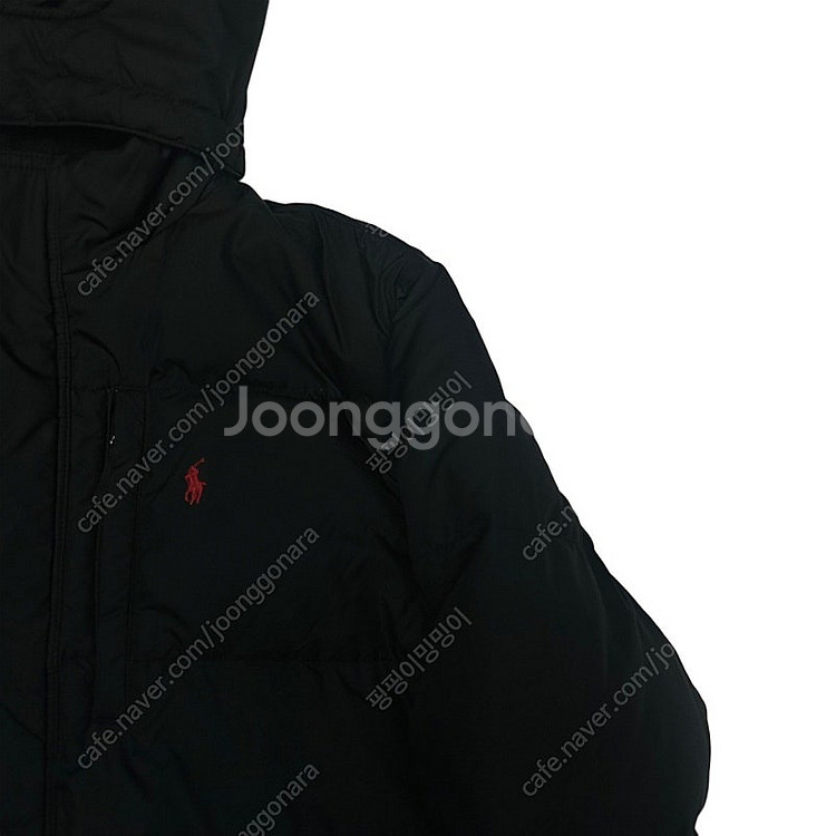 폴로 랄프로렌 블랙 후드숏푸퍼패딩 100--1