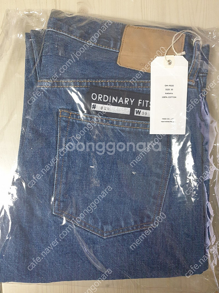 오디너리 핏츠 코다마 앵클 데님 30 새제품--1