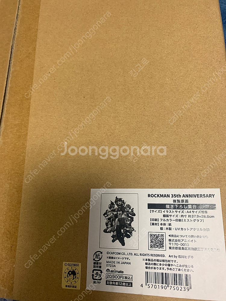 캡콤 록맨 35주년 원화액자(택포)--1