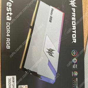 에이서 프레데터 CL14 DDR4 삼성 B다이 3600MHZ RGB램 16GB 패키지(8GB*2) [서울 구로구]