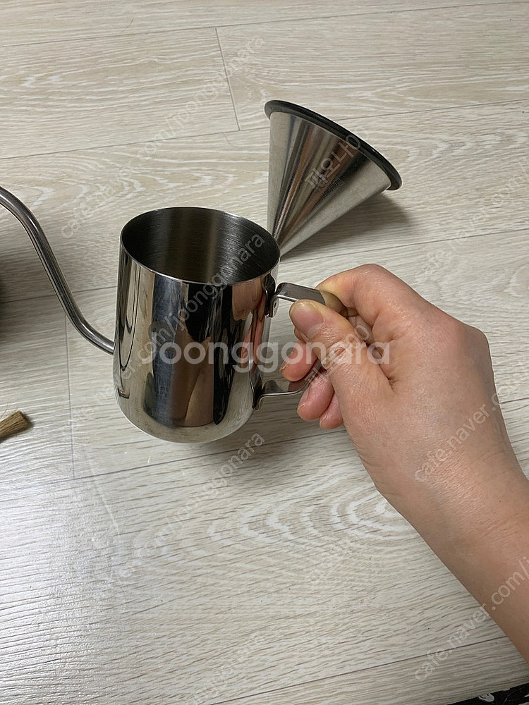 위즈웰 커피그라인더, 스텐필터,드립주전자--4