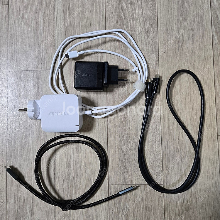 USB-C 65W 어댑터 충전기 2개 + 100W 케--0