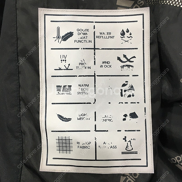 아디다스 골프 블랙 프리미엄 헝가리 거위털 구스다운 롱...--9