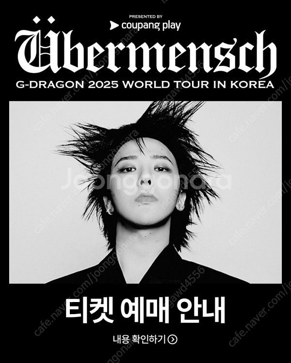 빅뱅 지드래곤 지디 위버멘쉬 콘서트 티켓 양도--0