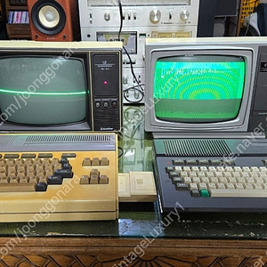 금성 MSX fc-80u, 패미콤 fc-100과 그린 crt 모니터셋