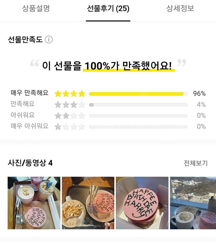 스타벅스 호그와트 해피버스데이 해리 케이크 골든 바닐라...--6