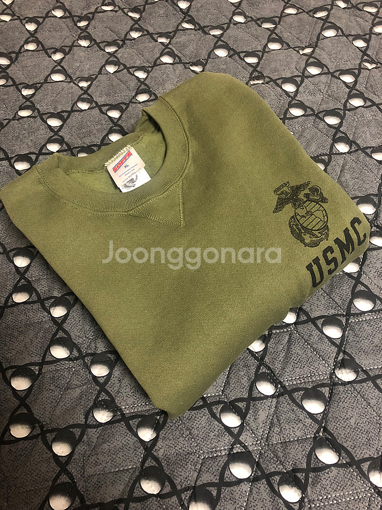 오리지널 USMC 데드스탁 맨투맨 스웻셔츠 크루넥 티셔...--1