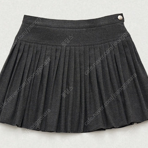 더바넷 카렐리안 플리츠 미니 스커트 - 차콜S (Karelian Pleats Mini Skirt)