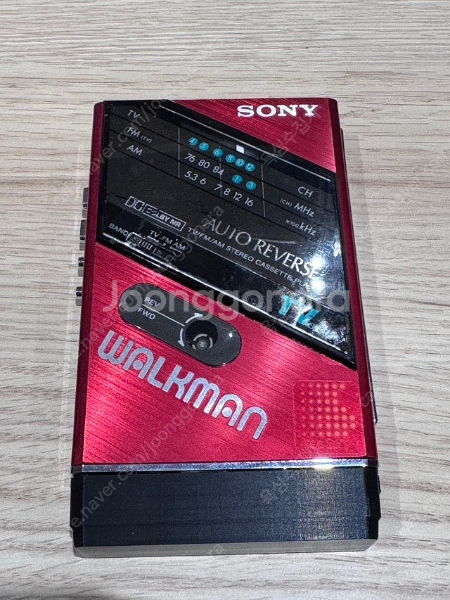 워크맨 sony wm-f101 레드--1