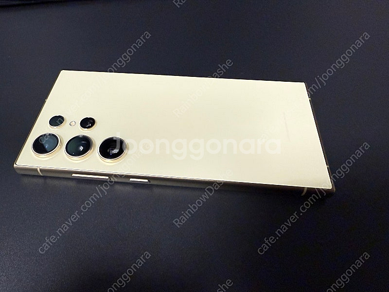 삼성 갤럭시 S24 울트라 티타늄 옐로우 256GB 팝니다 (삼성케어플러스 양도가능)--2