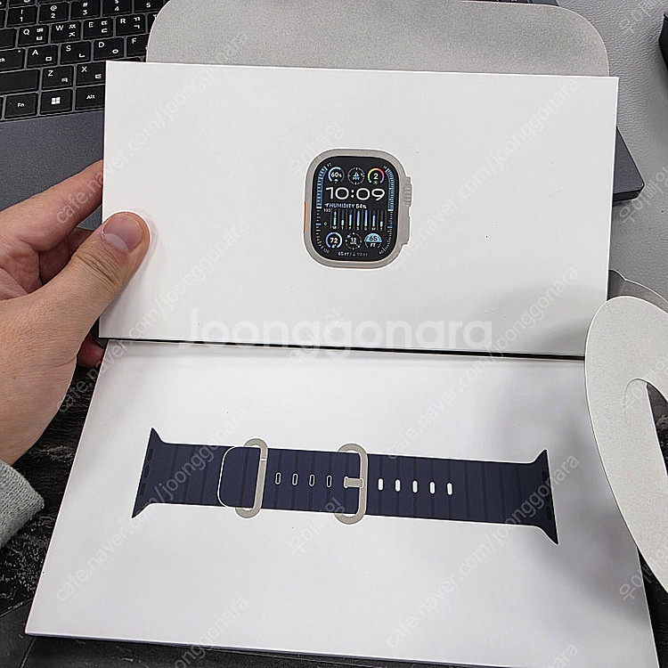 애플워치 울트라2 49mm 블루판매 (배터리100,충전...--1
