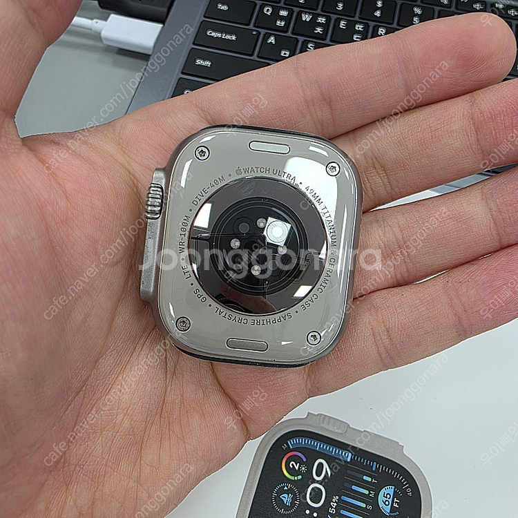 애플워치 울트라2 49mm 블루판매 (배터리100,충전...--2