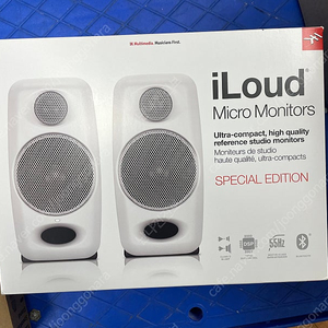 Multimedia iLoud Micro Monitor 화이트 블루투스 모니터 스피커 미개봉 새제품 판매합니다