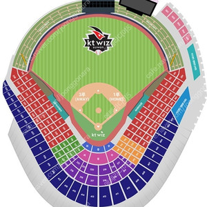 03월 09일 (일) 13:00 수원 KT위즈 VS LG트윈스 3루 응원지정석 120구역 4열 2연석