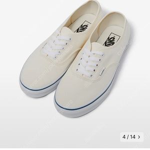 (235)반스 VANS 어센틱 화이트 VN000EE3WHT