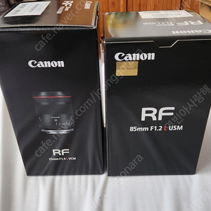 캐논 rf35.4L 알사무엘, rf85.2L 알만두 정리합니다.