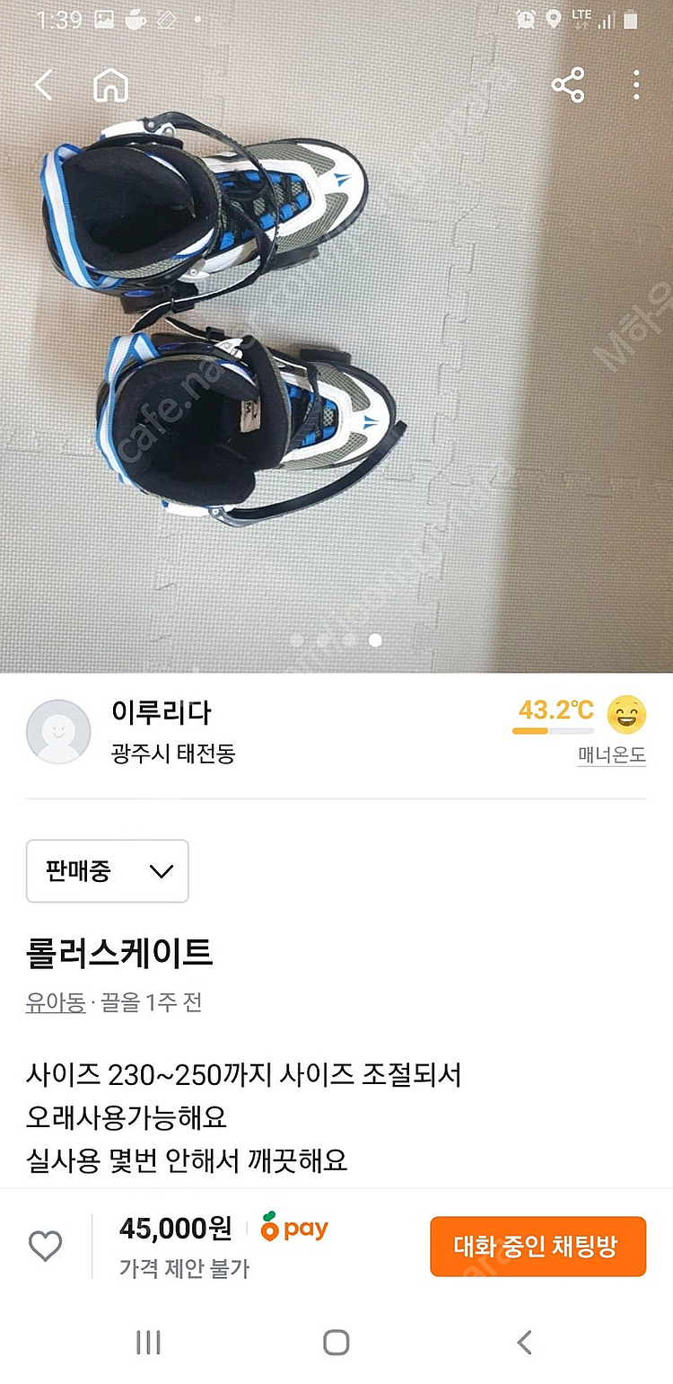 롤러스케이트사이즈조절가능(230-250)--0