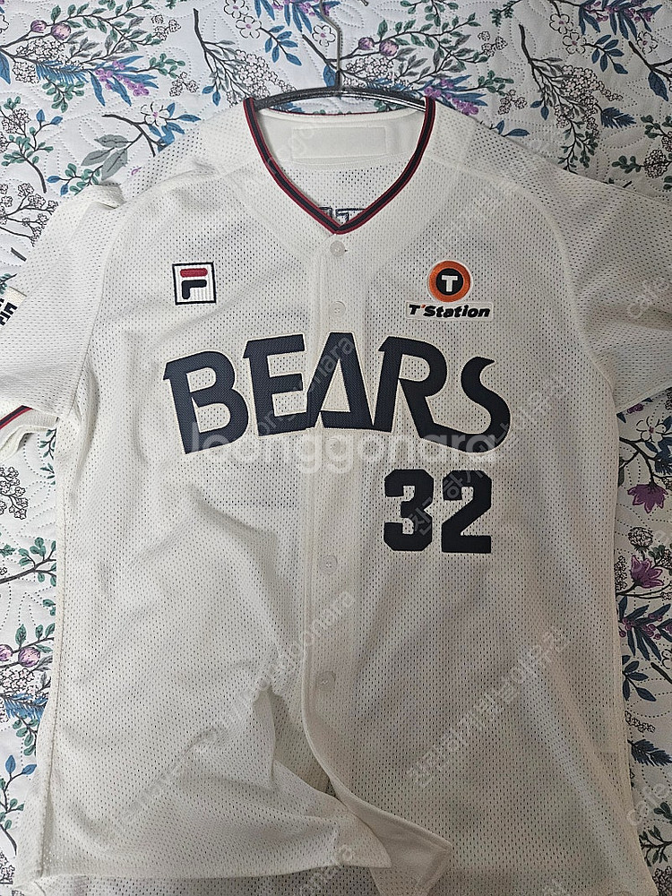 두산 올드단추 유니폼 김재환 105--0