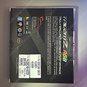G.SKILL DDR4-3200 CL16 TRIDENT Z RGB 16G(8Gx2) 판매