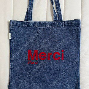 MERCI 메르시 에코백 데님 파리 정품 토트백