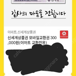 신세계백화점 모바일상품권 30만원 2장 10만원3장