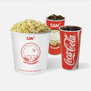 Cgv 콤보 (팝콘L + 탄산M2) 매점쿠폰 판매합니다