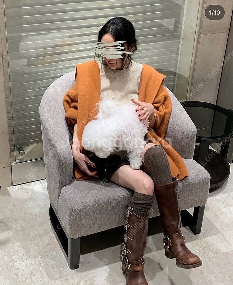 뮤제라 라온 라쿤쿤스코트 오렌지카멜 하프--4