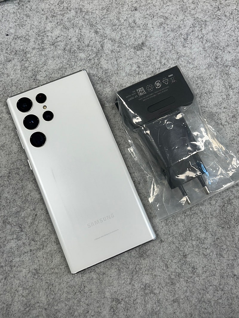 (무잔상) 갤럭시S22울트라 화이트 256G 미파손 실...--0