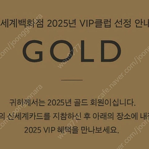 신세계백화점 VIP 골드 발렛 주차권