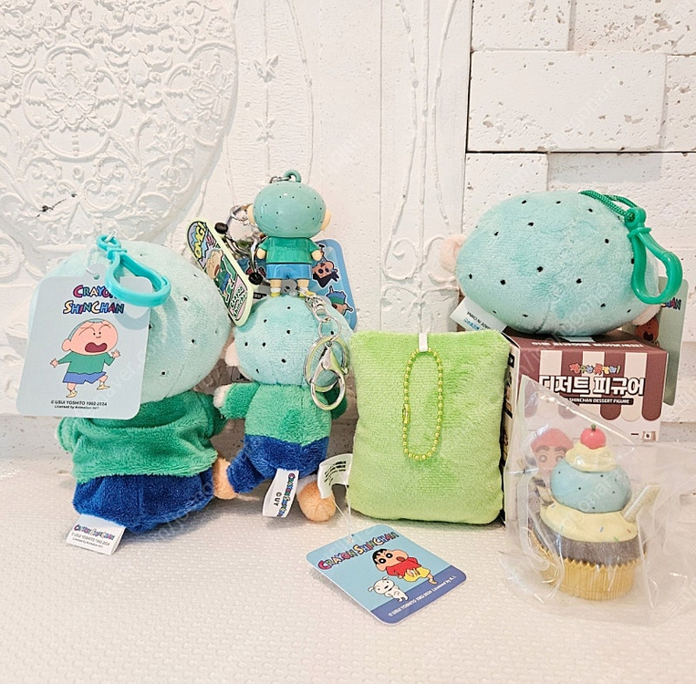 짱구는 못말려 훈이 얼굴 이불 디저트 피규어 가방고리 볼체인 키링 인형--1