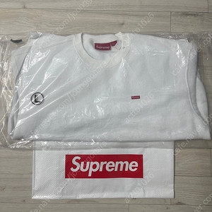 Supreme Small Box Crewneck Heather White - 24FW 슈프림 맨투맨 판매