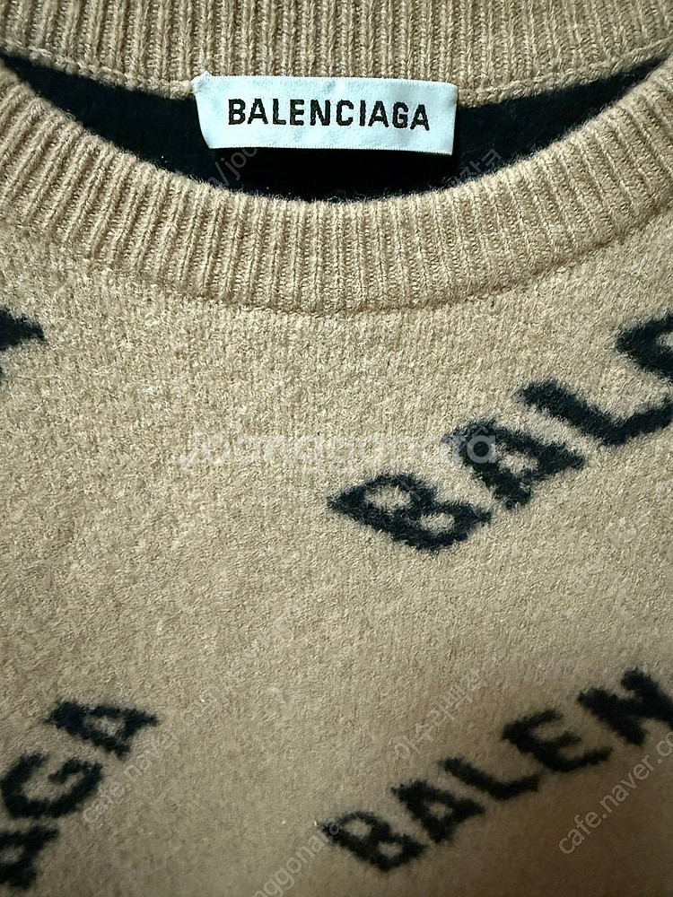 발렌시아가 멀티로고 니트--2