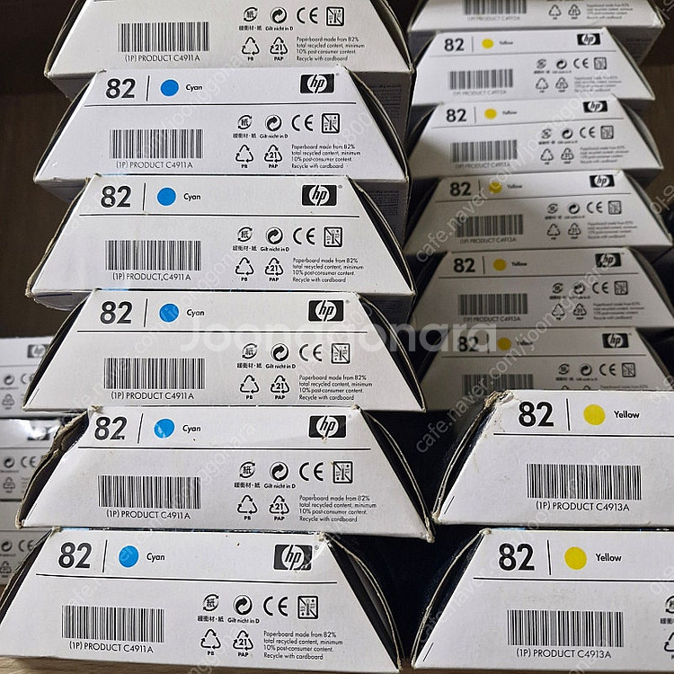 HP 정품잉크 C4911A(파랑)/C4913A(노랑) ...--0