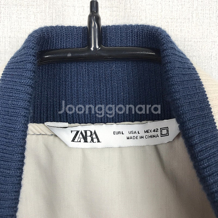 자라 ZARA 코듀로이 바시티 봄버 점퍼 자켓 남성L--5