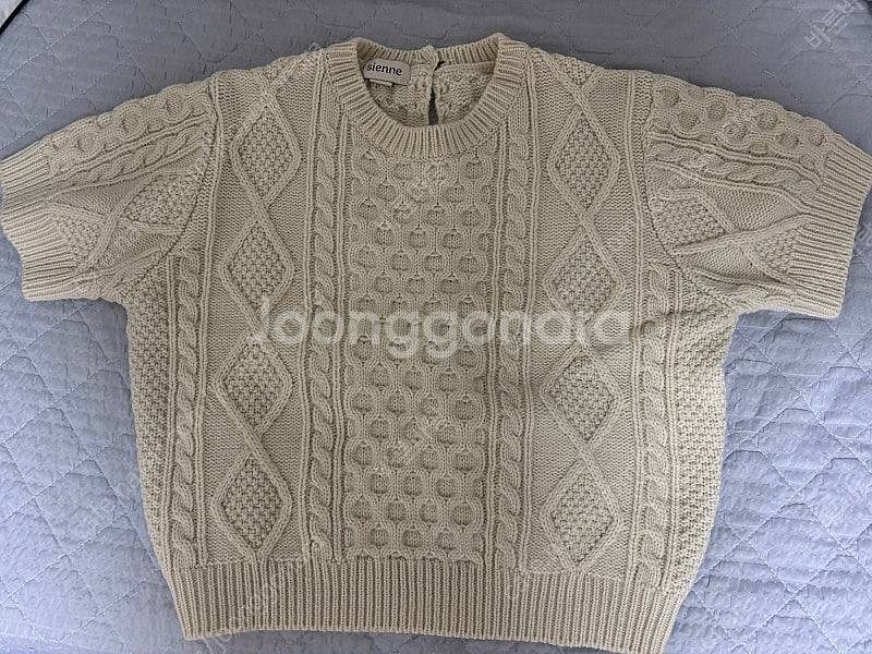 시엔느 케이블 반팔 니트 rocha knit--1