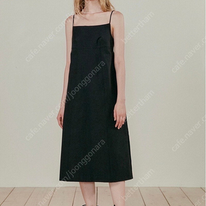 르누이 Estelle A line camisole dress (Black) 원피스 블랙 새상품 s사이즈