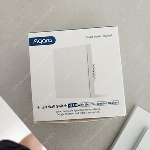 아카라 Aqara Smart Wall Switch H1 EU 중성선 2구