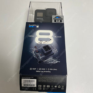 GoPro 고프로 히어로 8 본체 (풀박스) 정품 배터리 삼성 Micro SDXC 64G 보호 글라스