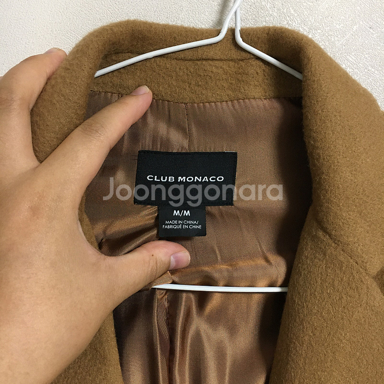 클럽모나코 여성 캐시미어 울 코트 90--1