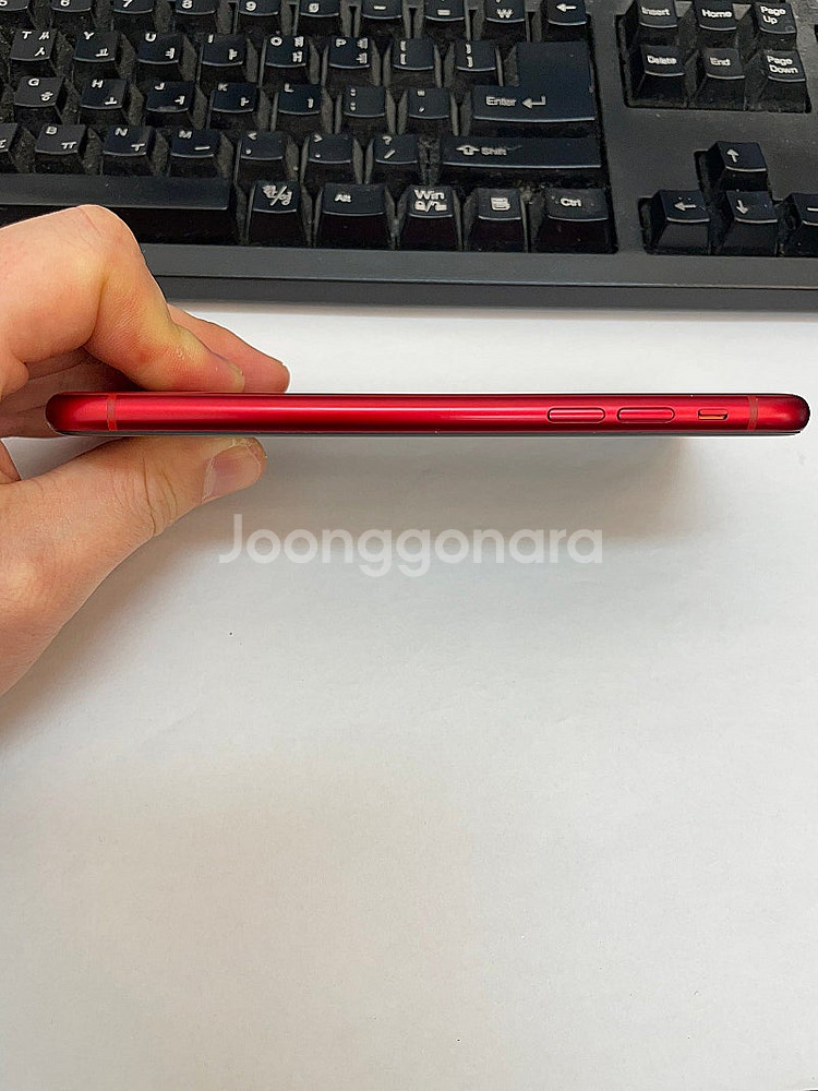 아이폰XR 레드 128GB 배터리89% 상태좋은 중고2...--6