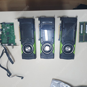 NVIDIA M6000 24GB 그래픽카드 / NVIDIA P2060 레이드 연결 랜포트 / ddr4 ecc램16기가