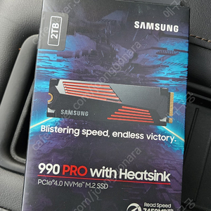 정품 미개봉 삼성 ssd 990PRO 2tb heatsink 팜