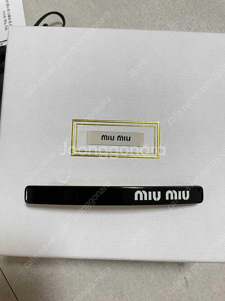 (정품)미우미우 헤어핀 새상품--3